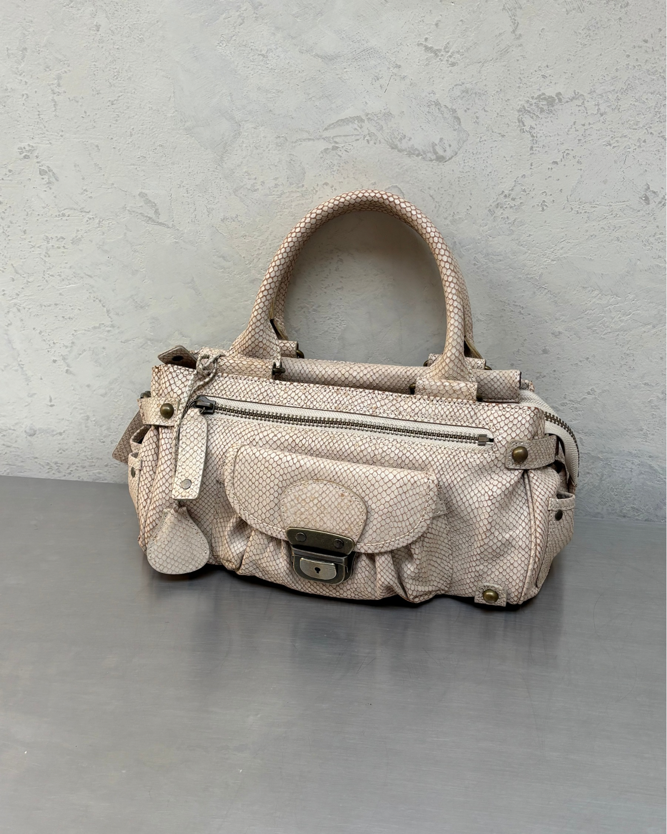 Python Buckle Bag