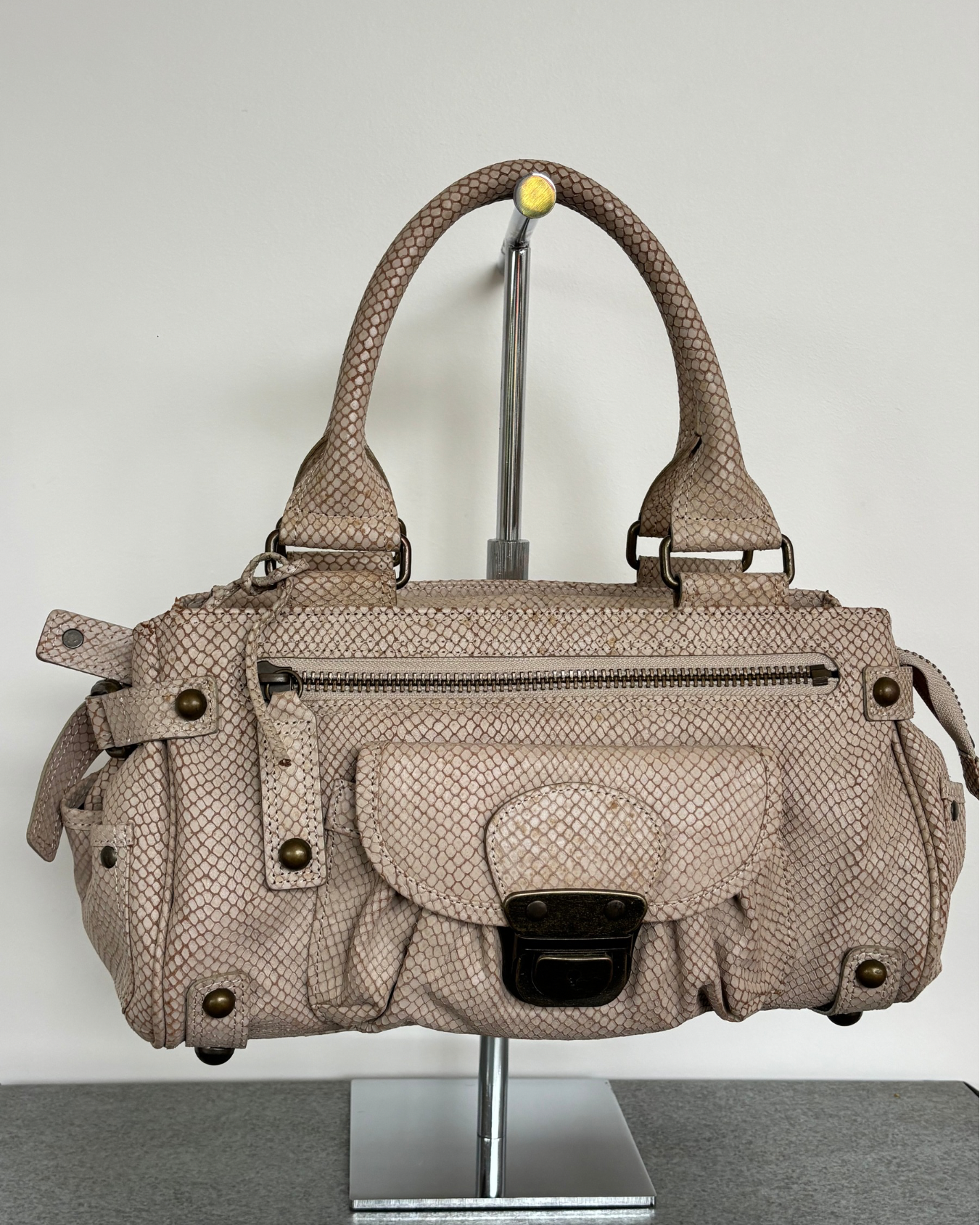 Python Buckle Bag