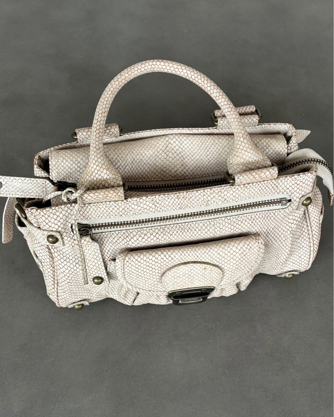 Python Buckle Bag