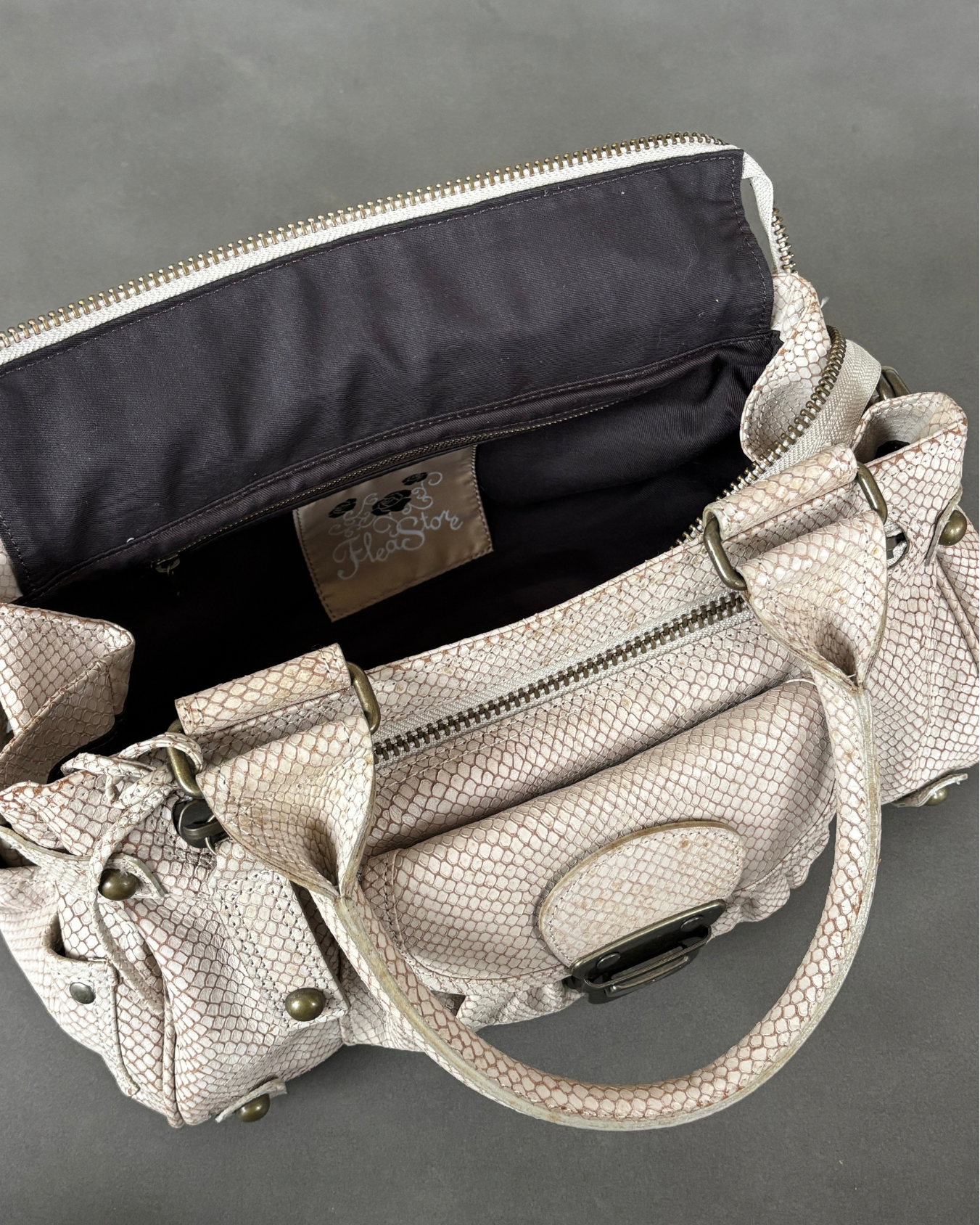 Python Buckle Bag